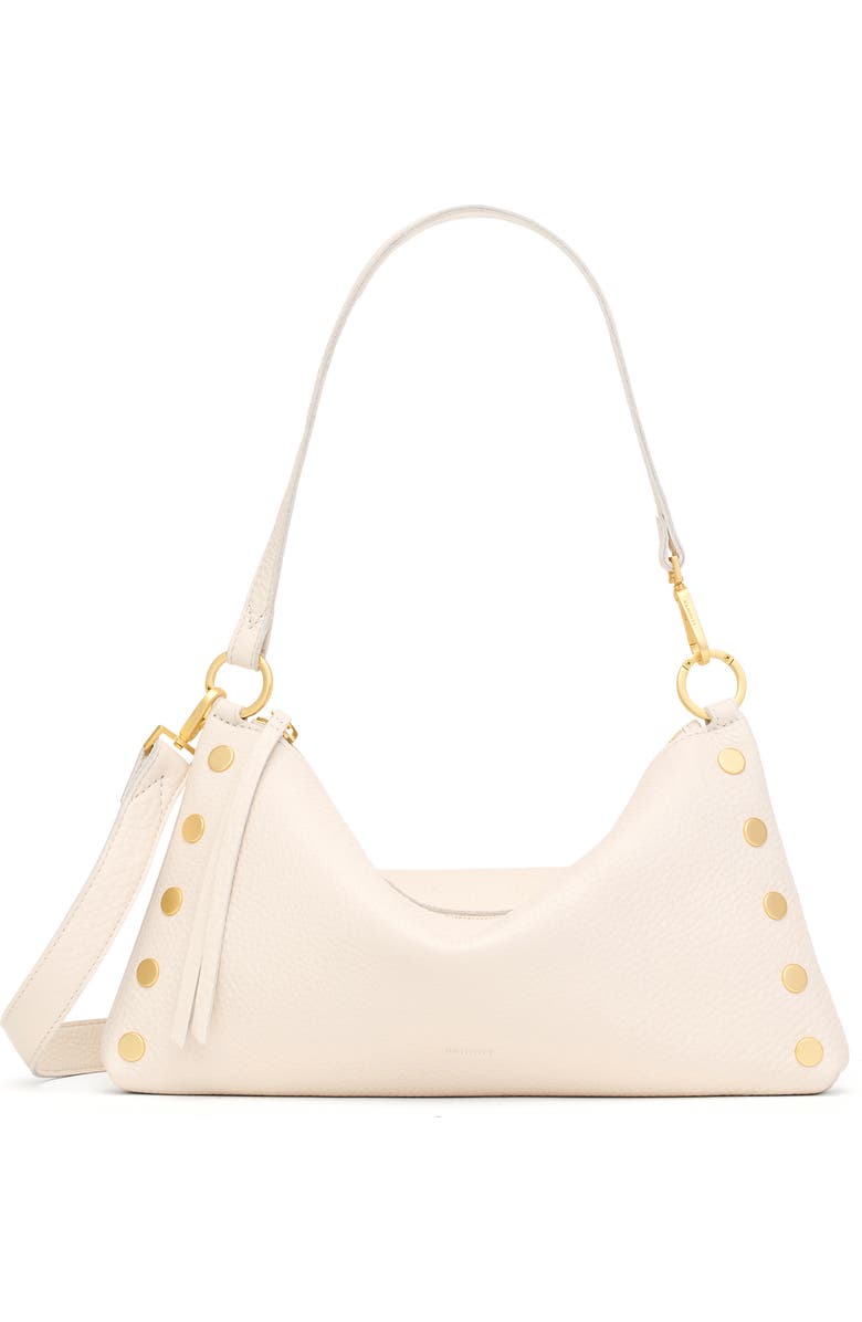 HAMMITT Medium Kyle Leather Shoulder Bag, Main, color, Calla Lily White/ Brushed Gold