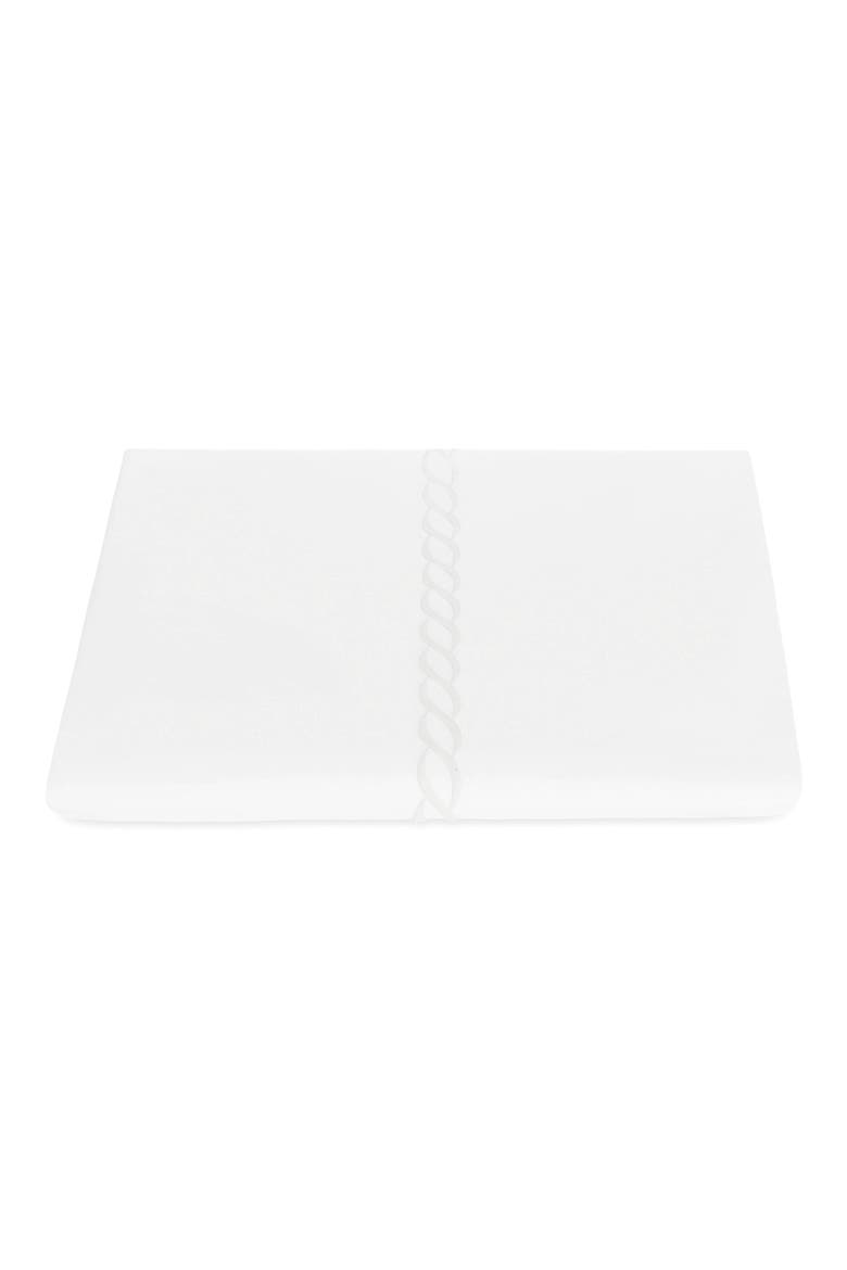 Classic Chain Cotton Percale Duvet Cover, Main, color, WHITE
