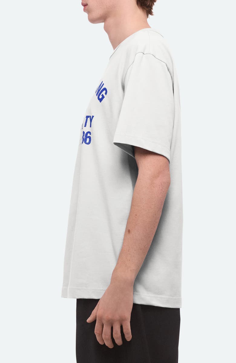 Helmut Lang Varsity Cotton Graphic T-Shirt, Alternate, color, Optic White