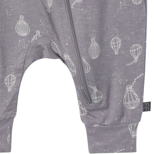 Modern Moments™ By Gerber Hot Air Ballon Footless Coveralls In Silver Hot Air Ballon