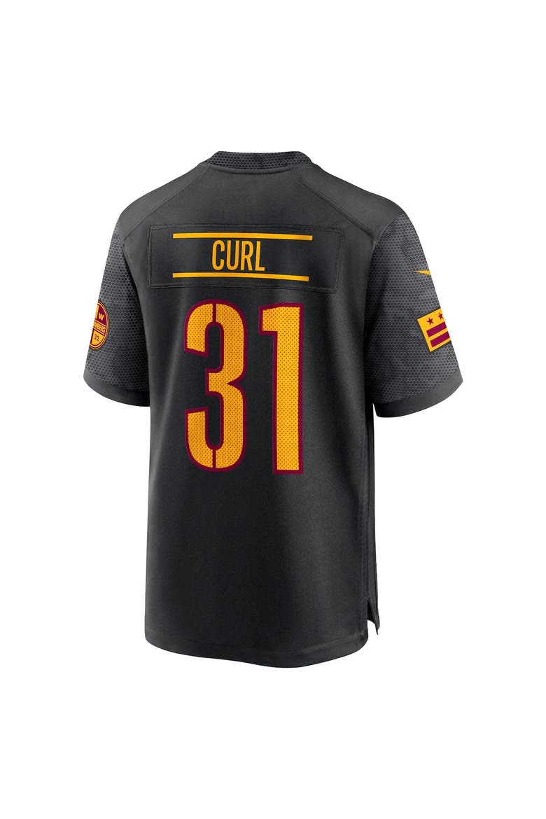Men's Nike Kamren Curl Black Washington Commanders Alternate Game Player Jersey, Alternate, color, Black