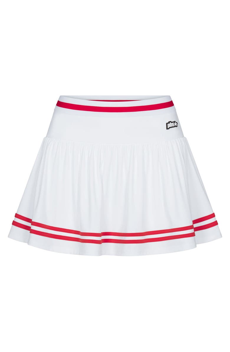 PB5star Heritage Skirt, Main, color, White-Cherry