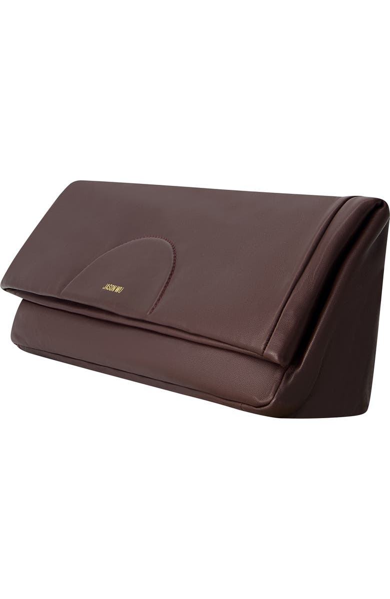 JASON WU Elegant Fold-Over Clutch, Alternate, color, Grape Elfi