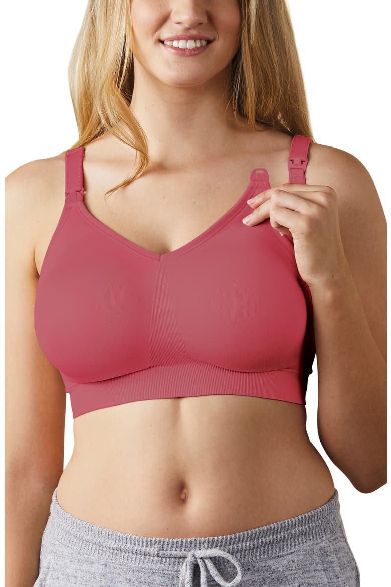 Body Silk Seamless Nursing Bra, Alternate, color, LIPSTICK