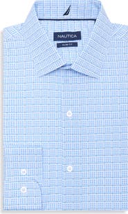 Nautica Slim Fit Check Dobby Dress Shirt