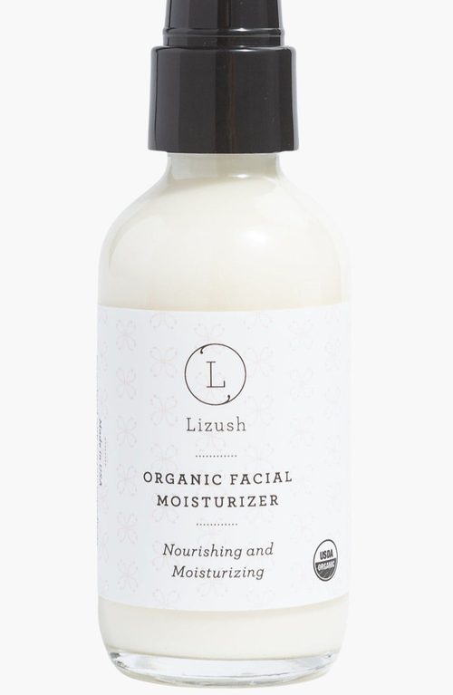 Lizush Organic Nourishing Facial Moisturizer in White at Nordstrom