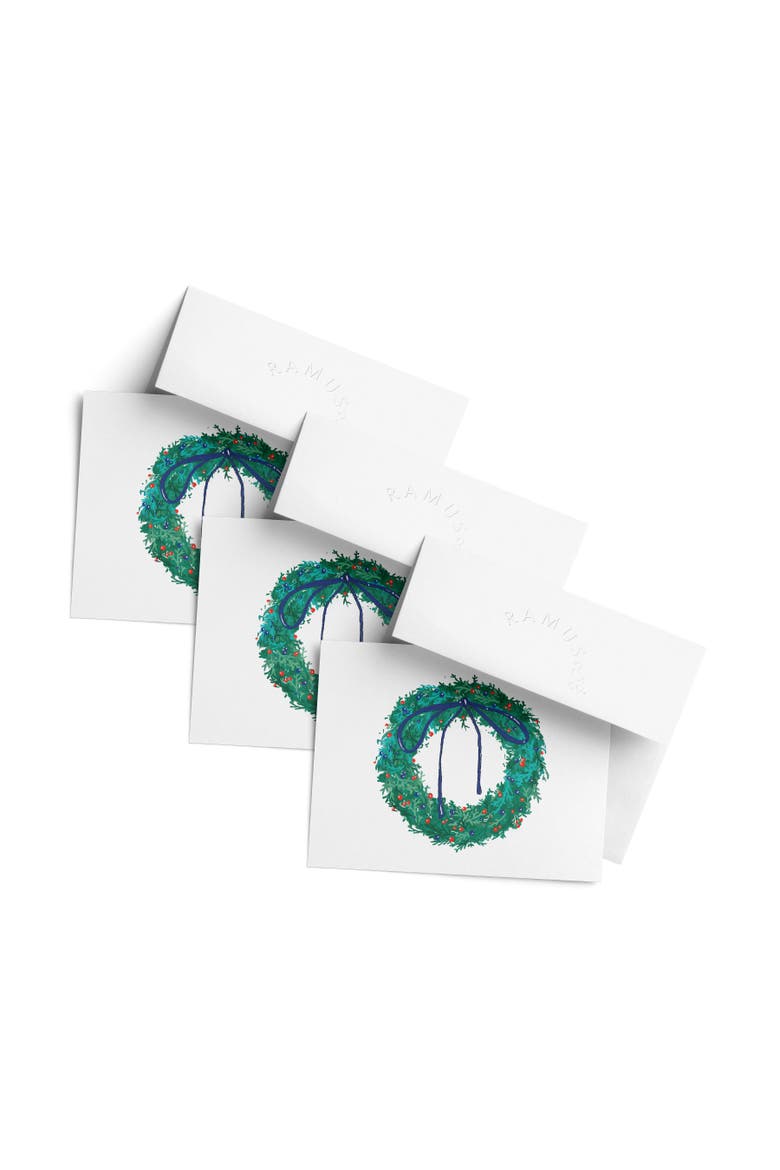 Winter/Holiday Greeting Card Pack Sets (3 ct) Wreath, Main, color, Multi-Pack