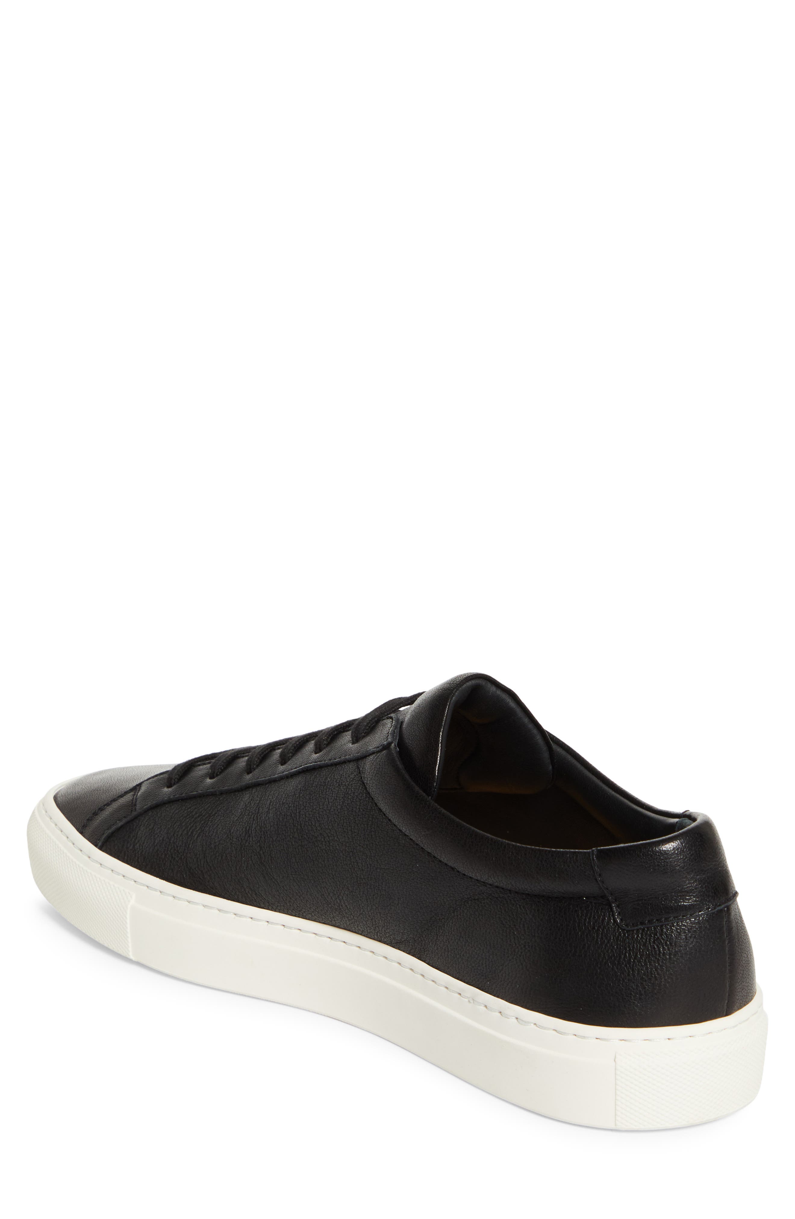 Common Projects Achilles Premium Sneaker, Alternate, color, Black/ White