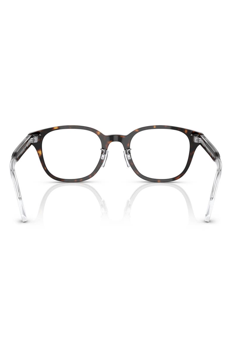 Emporio Armani 49mm Phantos Optical Glasses, Alternate, color, Havana / Demo Lens