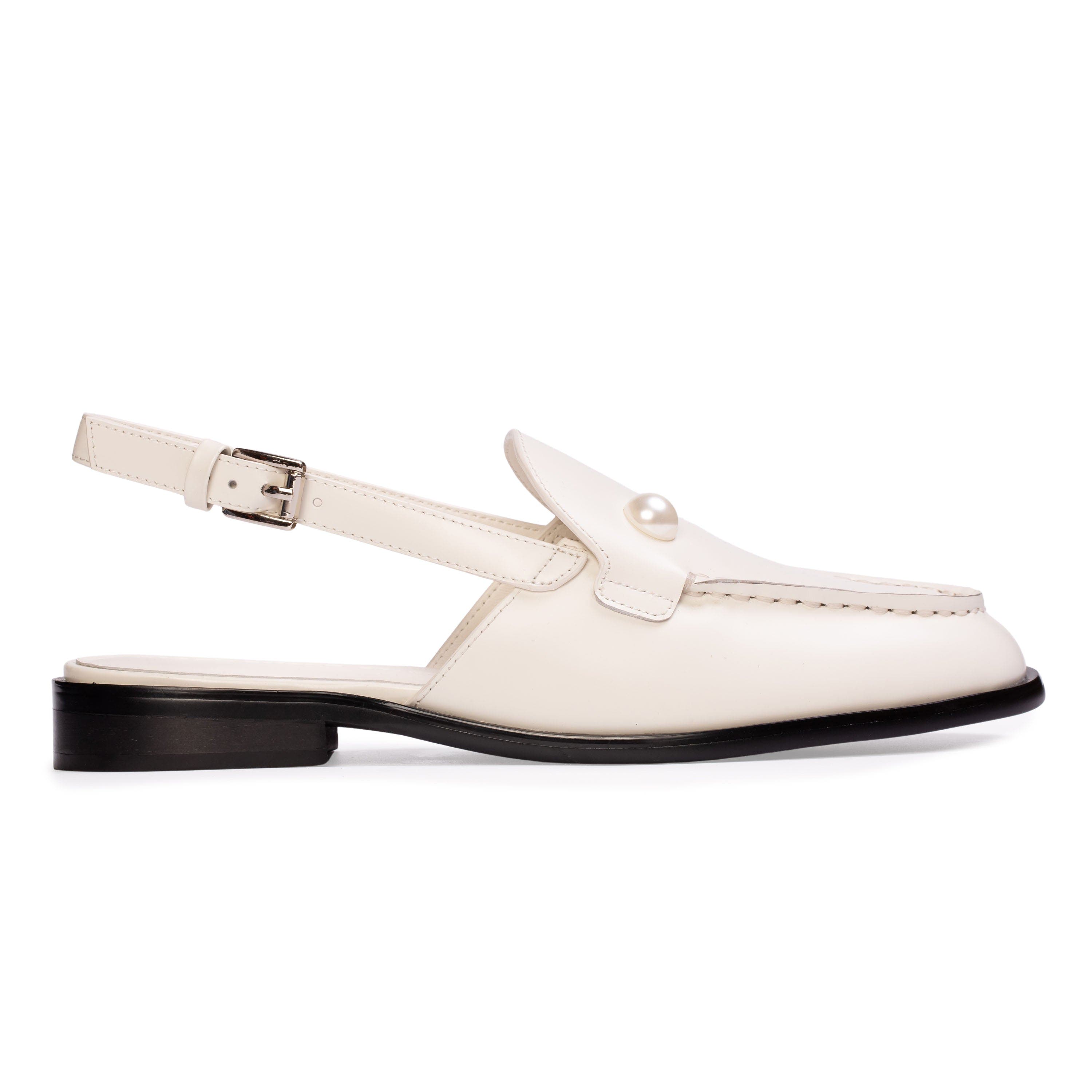 BLACK SUEDE STUDIO Haven Slingback Loafer, Main, color, Coconut Leather