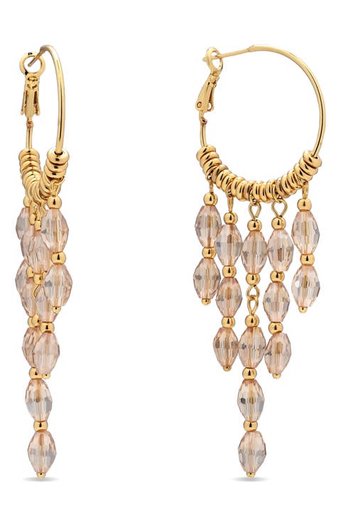 Ophelia Dangle Hoop Earrings