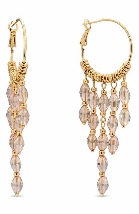 Ophelia Dangle Hoop Earrings