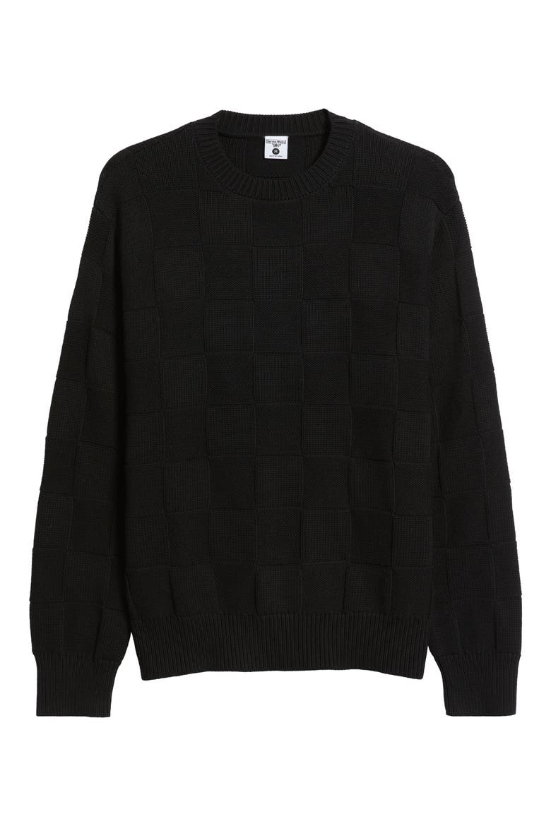 トップス LINKS CHECK KNIT PULLOVER Check Knit Cotton Crewneck Sweater (Men) | Nordstrom
