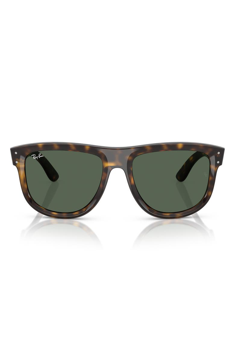 Ray-Ban Boyfriend Reverse 56mm Square Sunglasses, Main, color, Dark Havana