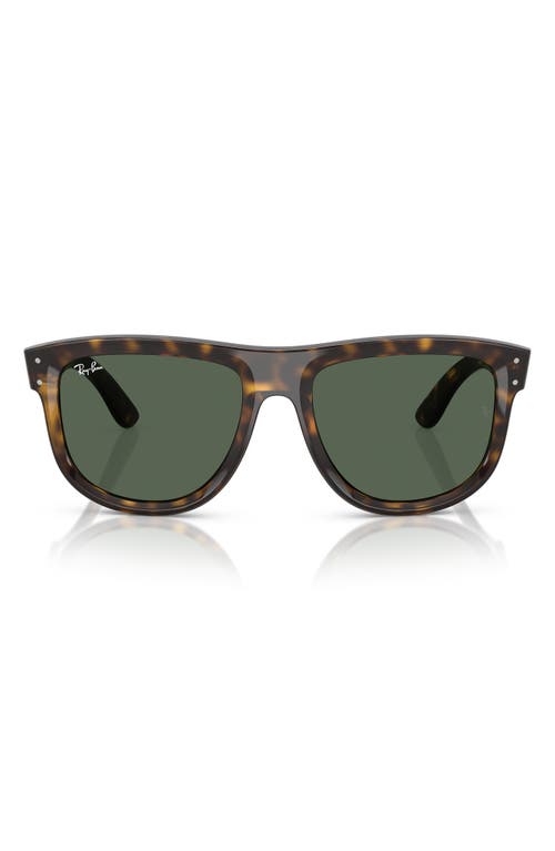 Ray Ban Ray-ban Boyfriend Reverse 56mm Square Sunglasses In Dark Havana