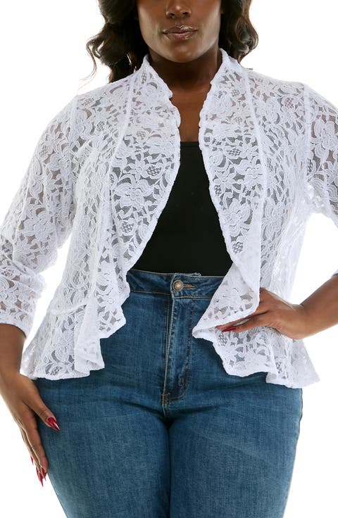 Ruffle Lace Bolero (Plus)