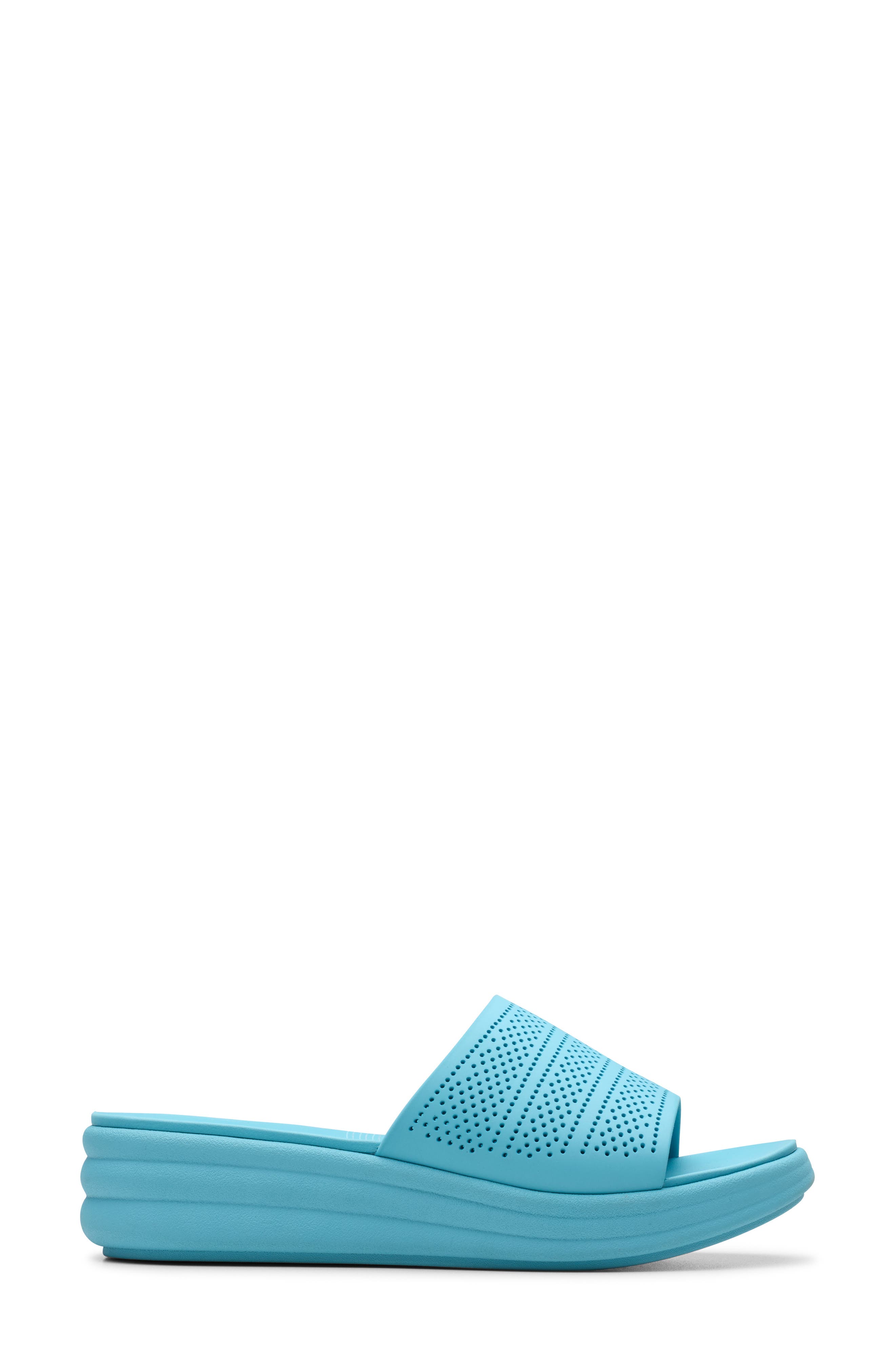 Drift Twist Wedge Slide Sandal, Alternate, color, BRIGHT BLUE