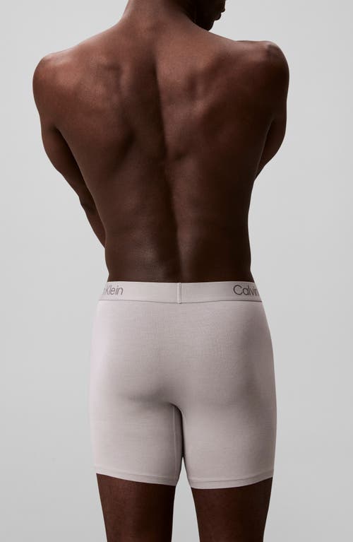 Calvin Klein Ultra-soft Stretch Modal 3-pack Boxer Briefs In Gray