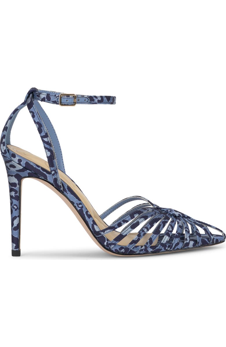 Jessica Simpson Paveri Ankle Strap Pointed Toe Pump, Alternate, color, Blue 05