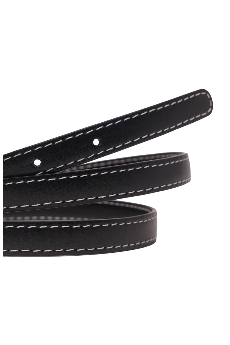 Slim heart belt, Alternate, color, Black
