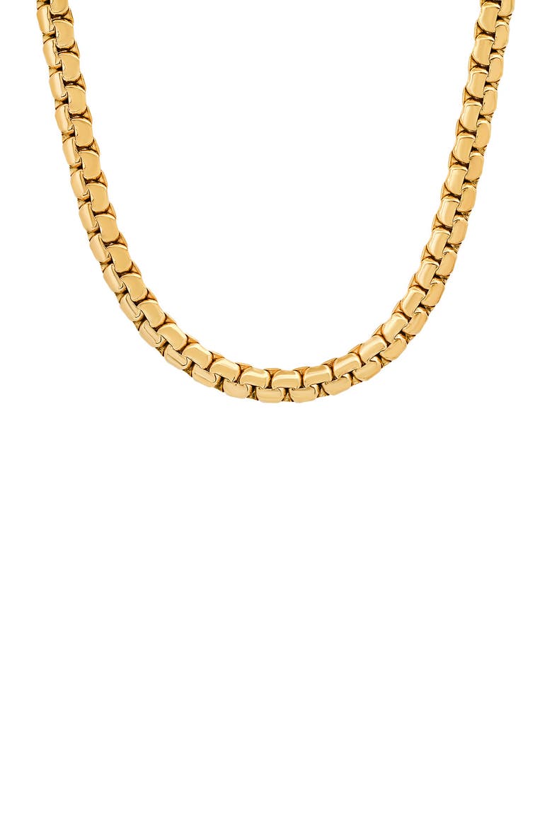 Box Chain Necklace, Main, color, YELLOW