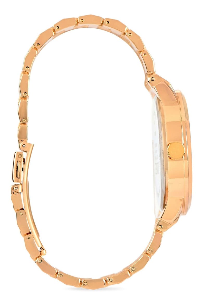 Diamond Bracelet Watch & Bracelet Set, 42mm, Alternate, color, GOLD