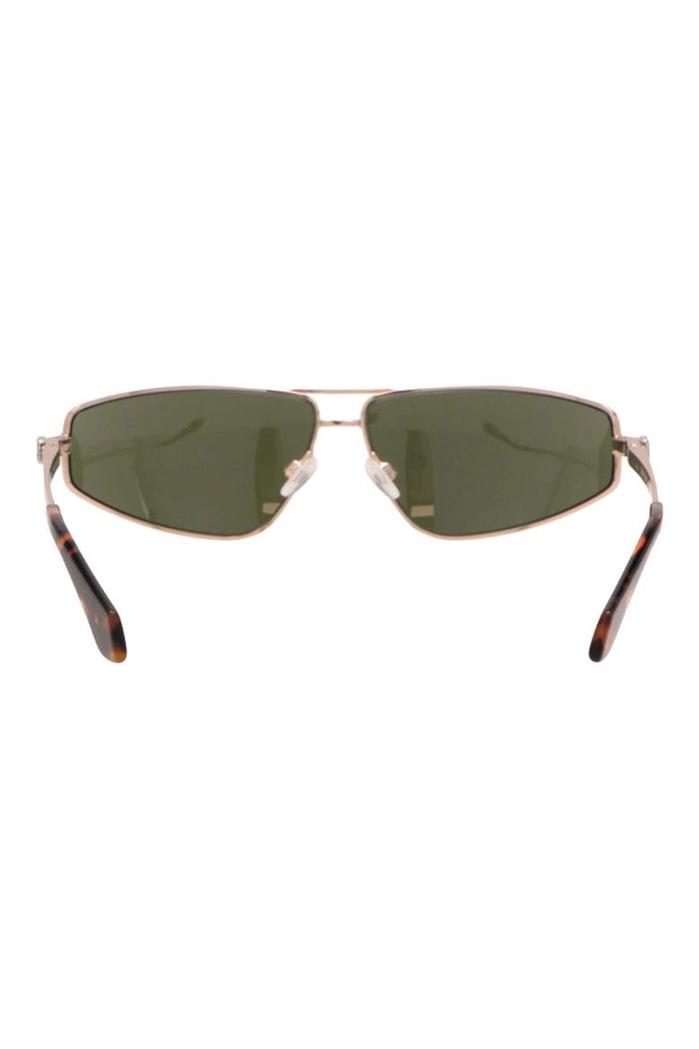 Clavey Rectangular Sunglasses, Alternate, color, GOLD GREEN