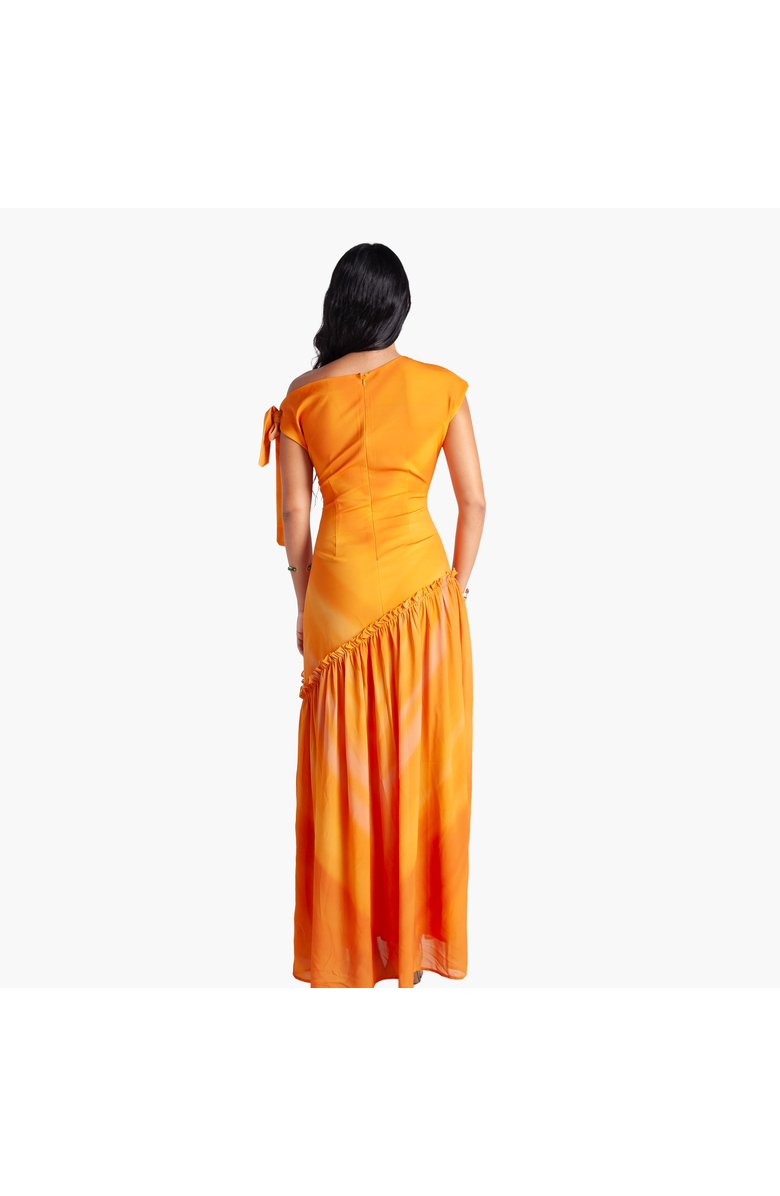 RICHANTEE Asymmetric Maxi Dress, Alternate, color, Orange