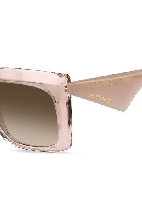 Etro 57mm Square Sunglasses In Pink