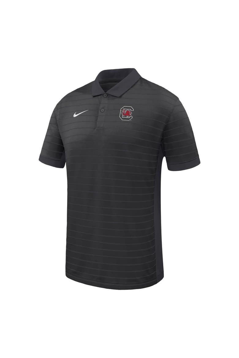 Men's Nike  Black South Carolina Gamecocks Dri-FIT Victory Stripe Polo, Main, color, Black