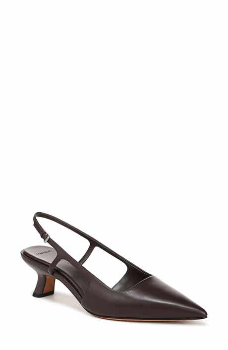 Vince Bianca Slingback Pointed Toe Pump