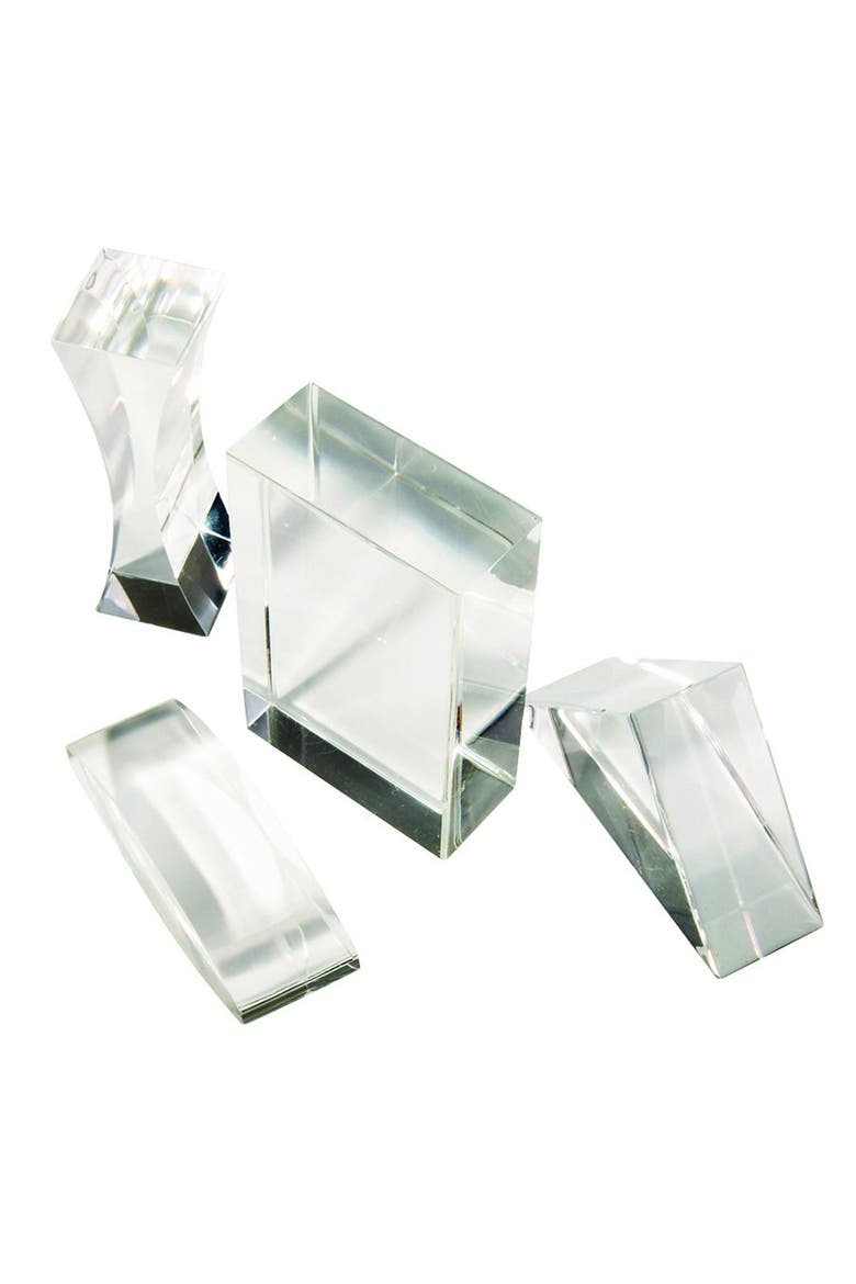 Perspex Prisms - Set of 7, Alternate, color, Clear