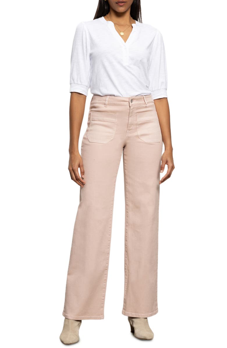 Sanctuary The Marine Patch Pocket Wide Leg Jeans, Alternate, color, Light Rose
