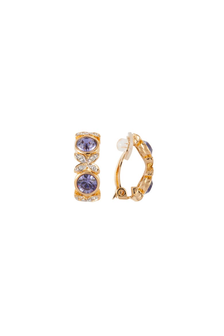 1980s Vintage D'Orlan Faux Amethyst Swarovski Crystal Set, Alternate, color, Amethyst