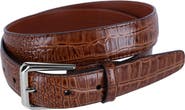 Trafalgar 30mm Mock Alligator Embossed Italian Leather Belt