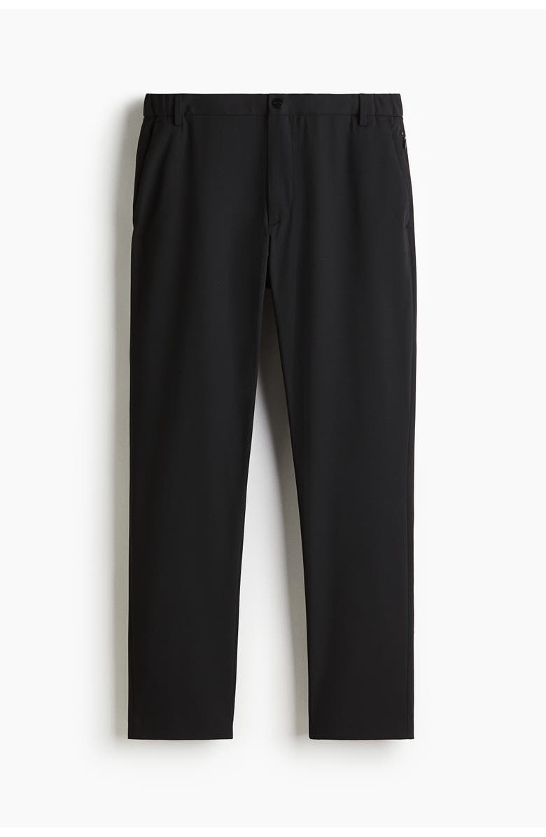 H&M Slim Fit Trousers, Main, color, Black