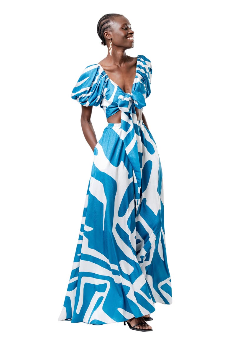 Zany Top, Main, color, Lava Blu