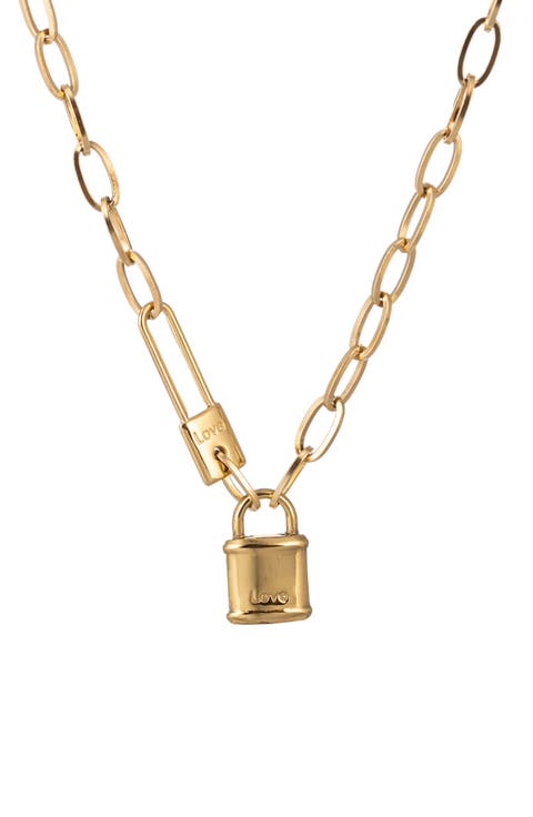 Lock Pendant Necklace