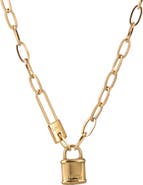 EYE CANDY LOS ANGELES Lock Pendant Necklace