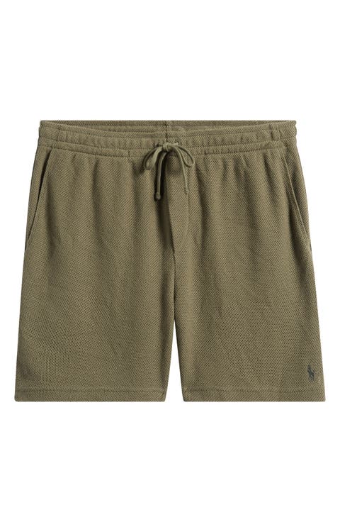 6-Inch Textured Pointelle Drawstring Shorts