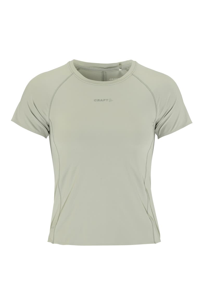 Crewneck Cropped Running T-Shirt, Main, color, PIGEON
