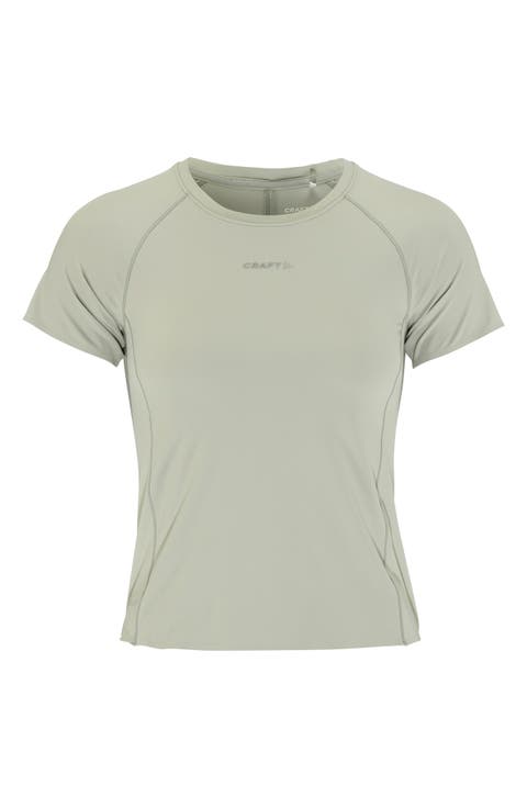 Crewneck Cropped Running T-Shirt