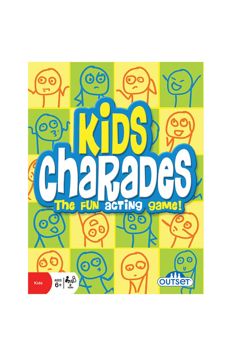Outset Media Kids Charades (New Box Size) 300 Charades, Ages 6+, Main, color, Multicolored