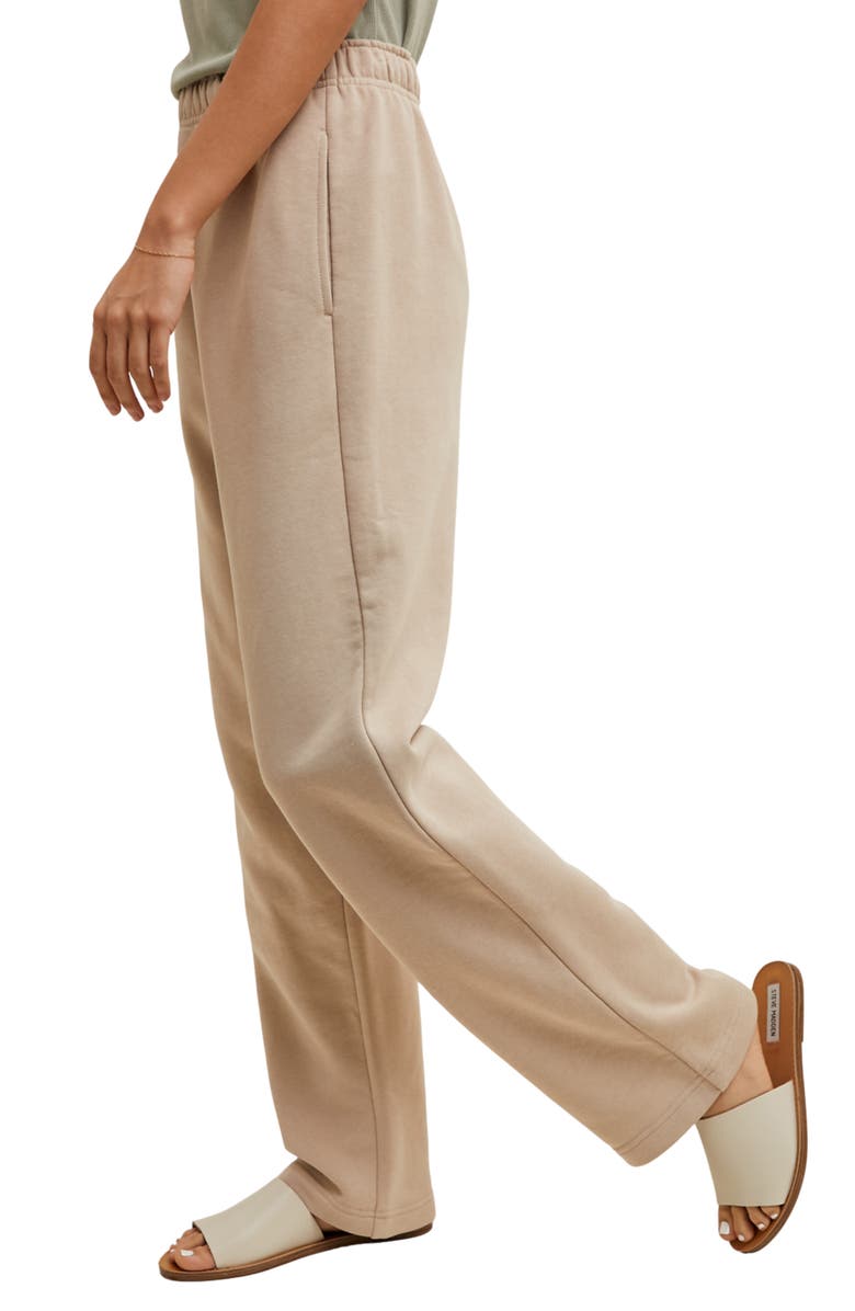 WISHLIST Straight Leg Sweatpants, Alternate, color, Taupe