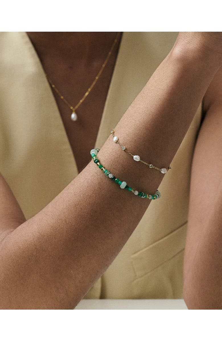 Astley Clarke Pearl and Sapphire Station Bracelet, Alternate, color, Pearl And Sapphire