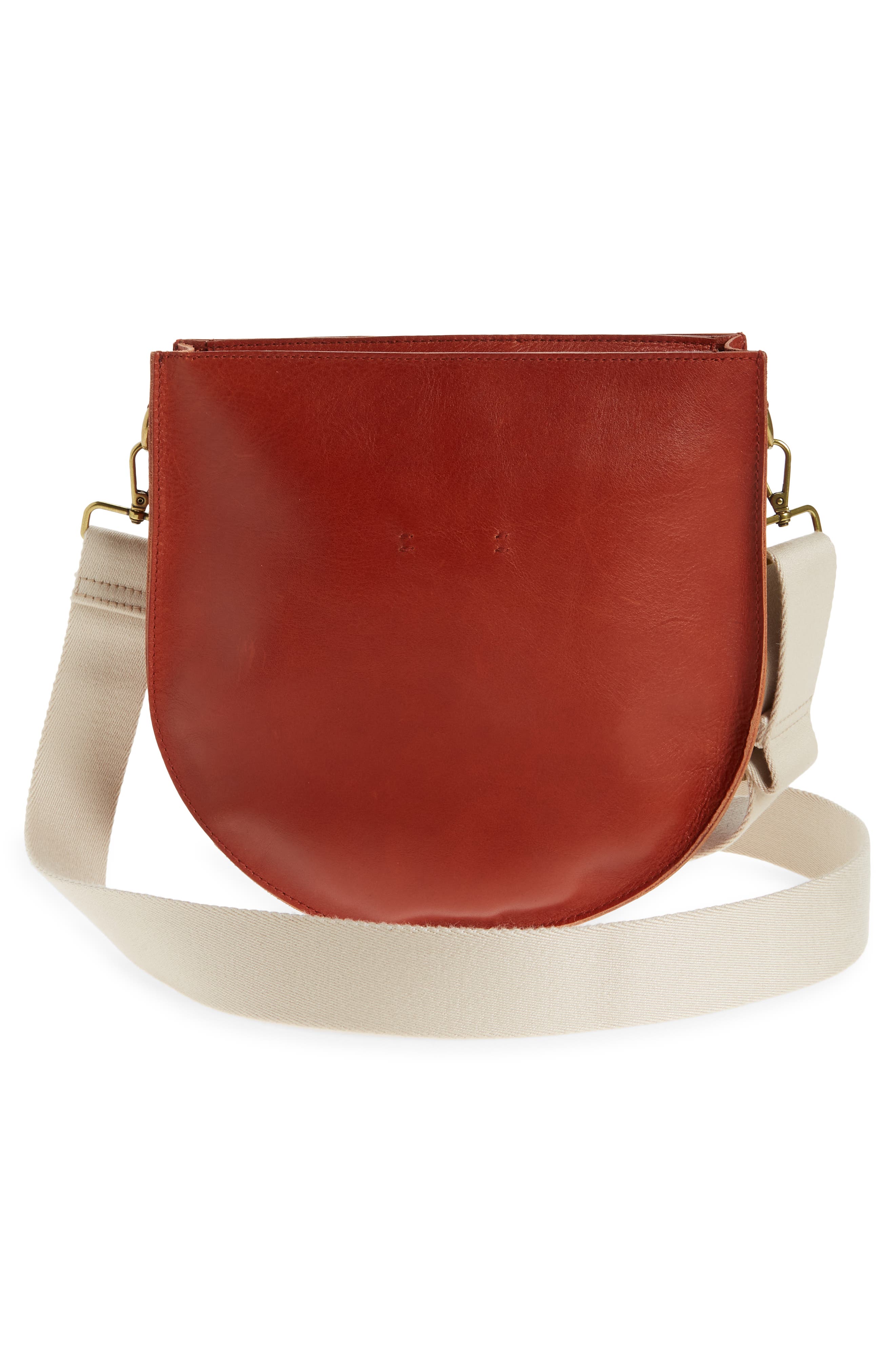 Madewell The Transport Saddlebag Whipstitch Crossbody Bag, Alternate, color, 