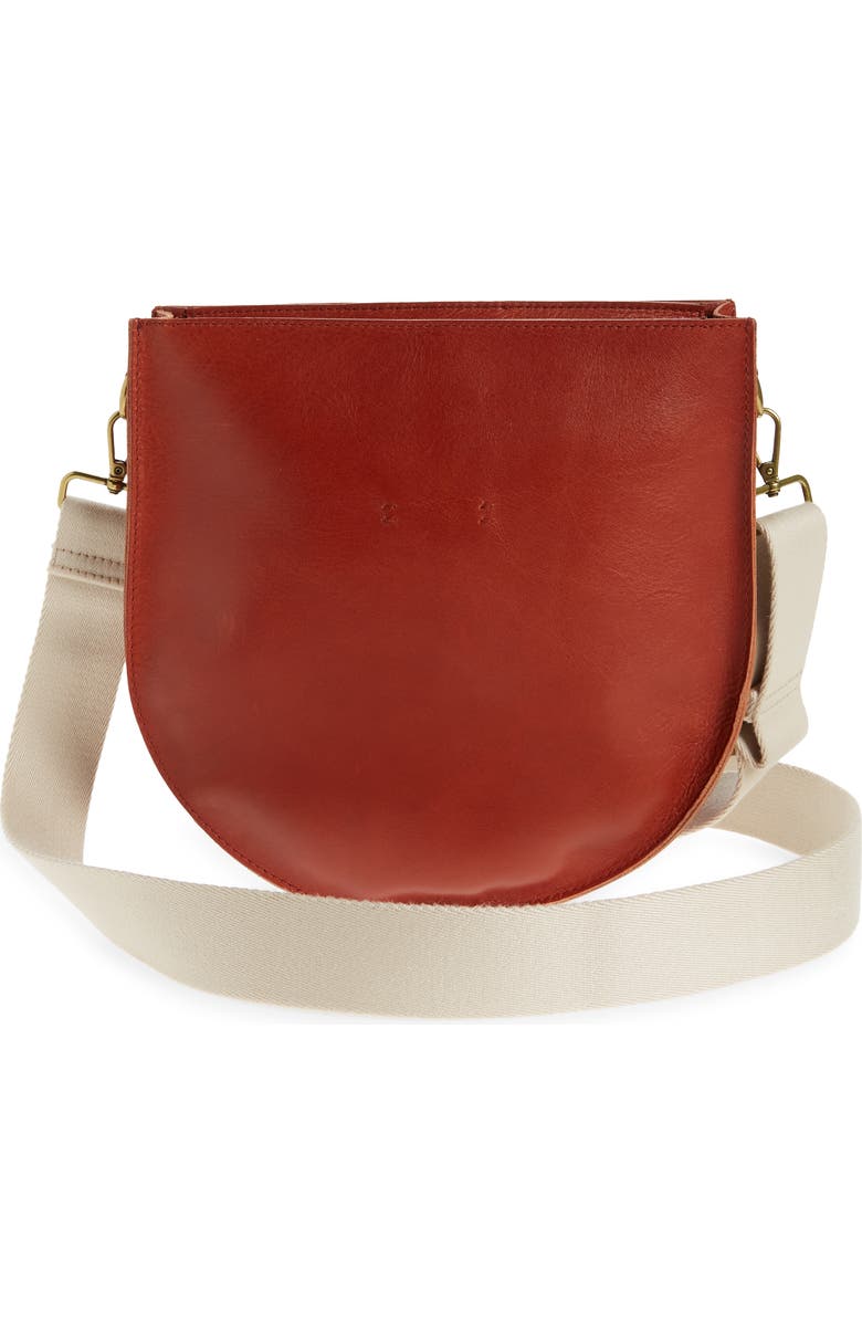 Madewell The Transport Saddlebag Whipstitch Crossbody Bag, Alternate, color,