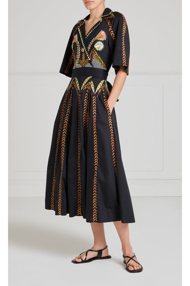 Juniper Wrap Dress, Alternate, color, Black