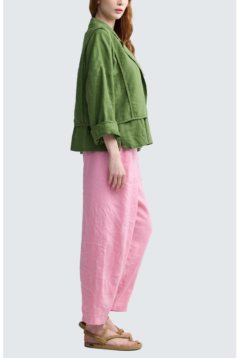 Zenya Solid Linen Pants, Alternate, color, Pale Pink