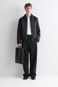 COS Padded Nylon Zip-Up Bomber Jacket
